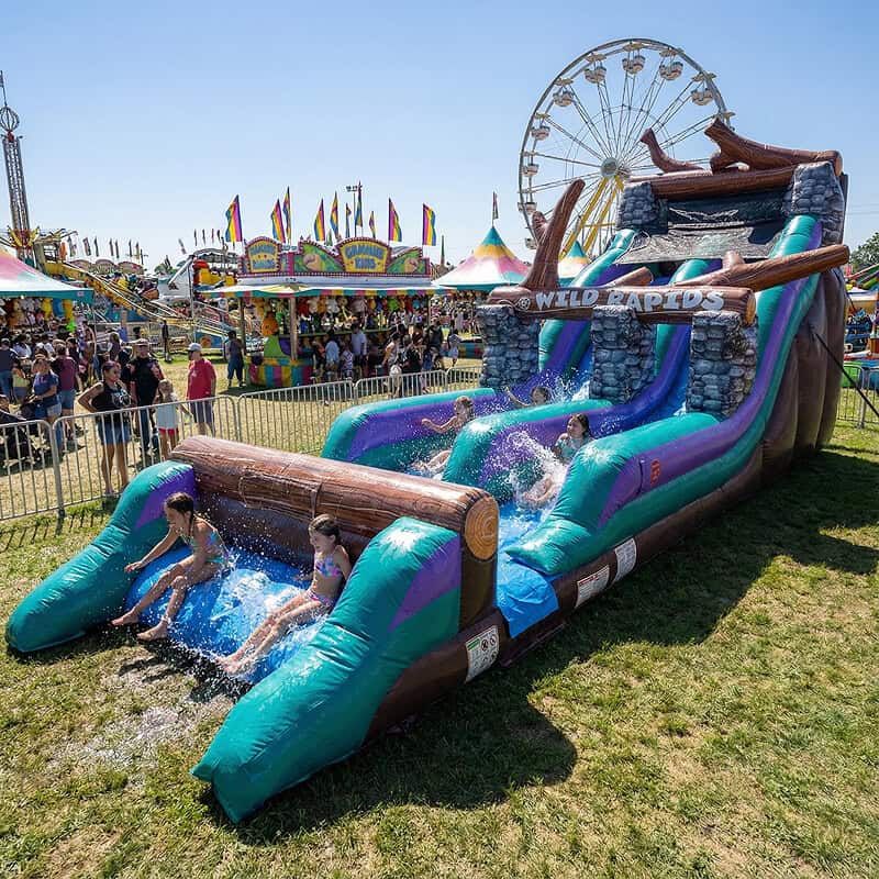 Water slide at fair